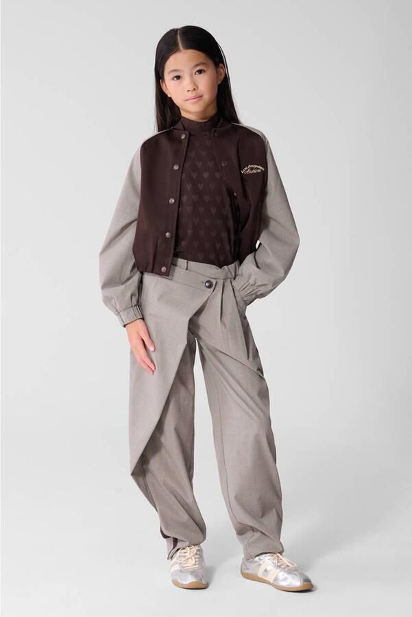 Shoeby geruite casual broek grijs - Foto 3