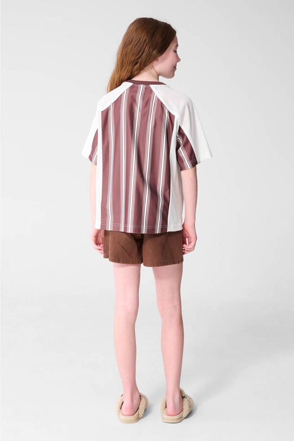 Shoeby gestreept T-shirt bruin - Foto 3