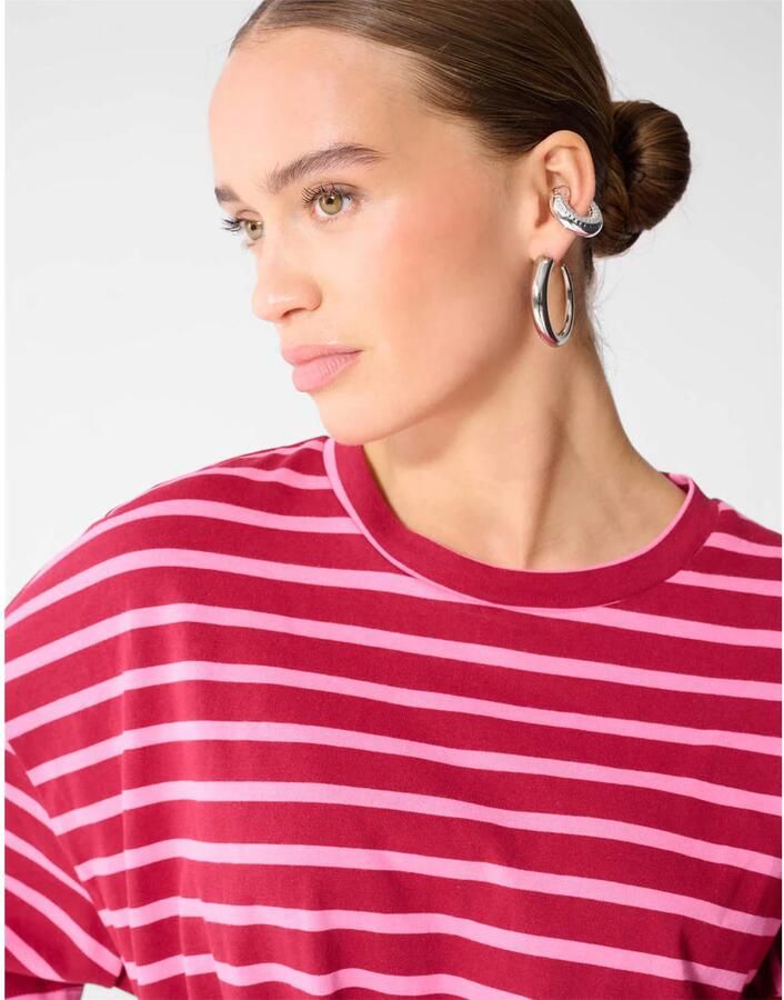 Shoeby gestreept T-shirt roze - Foto 2
