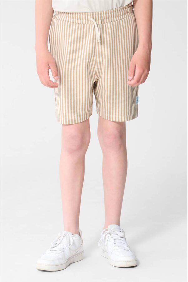 Shoeby gestreepte sweatshort zand