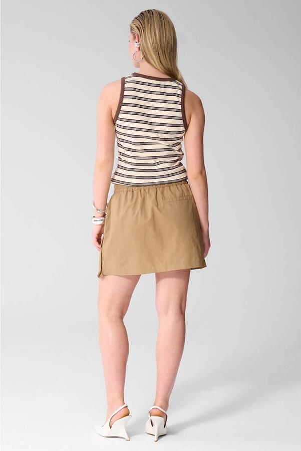 Shoeby gestreepte top ecru - Foto 2