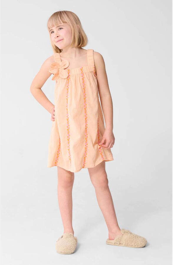 Shoeby gestreepte zomerjurk oranje - Foto 3