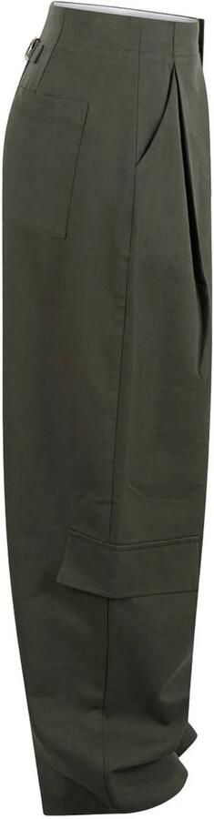 Shoeby high waist cargobroek donkergroen - Foto 3