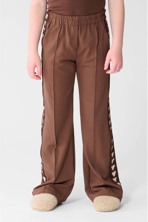 Shoeby high waist casual broek bruin