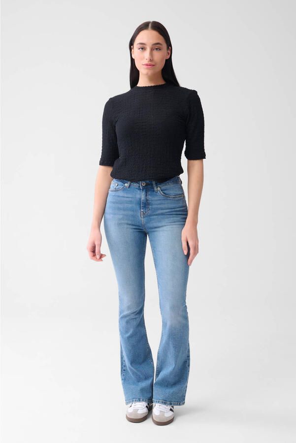 Shoeby high waist flared jeans medium blue denim - Foto 3