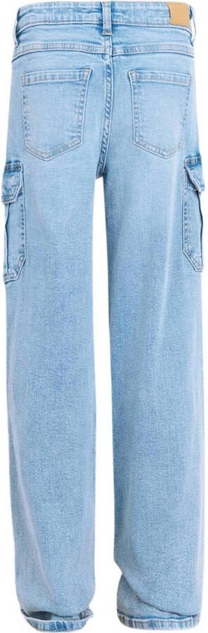 Shoeby high waist loose fit jeans mediumstone Blauw Meisjes Katoen Effen 104 - Foto 2