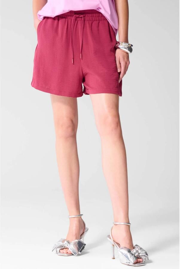 Shoeby high waist straight leg casual short roze