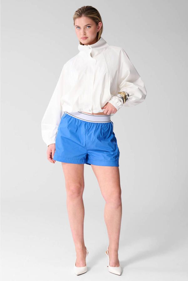 Shoeby high waist straight leg korte broek blauw - Foto 3