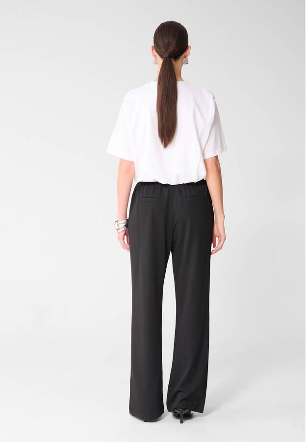 Shoeby high waist wide leg broek zwart - Foto 2