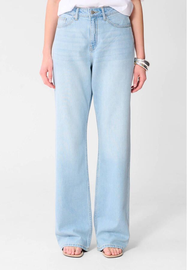 Shoeby high waist wide leg jeans bleached denim - Foto 2