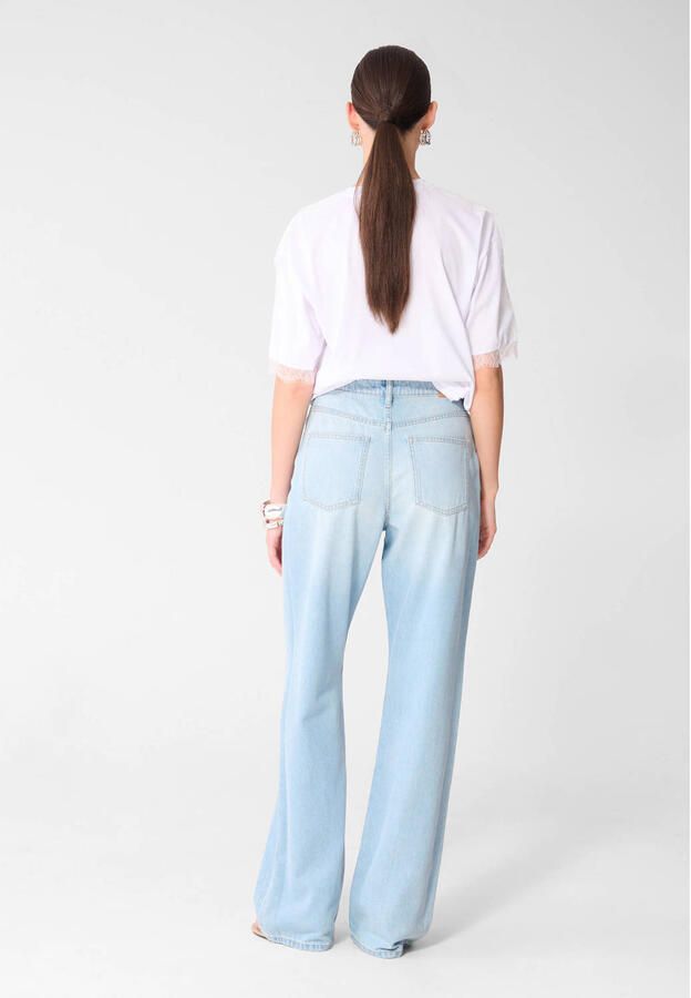 Shoeby high waist wide leg jeans bleached denim - Foto 3