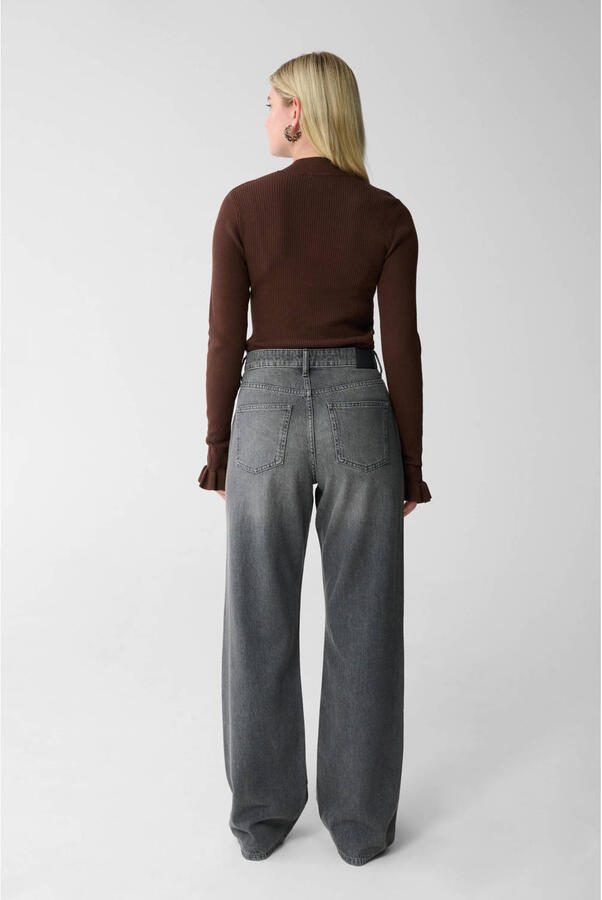Shoeby high waist wide leg jeans grey denim - Foto 2