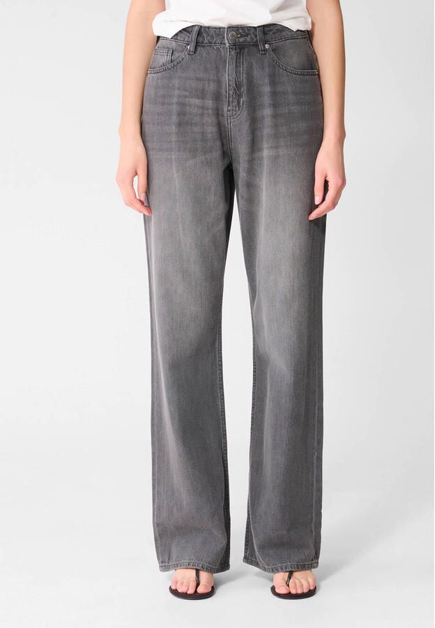 Shoeby high waist wide leg jeans grey denim - Foto 2