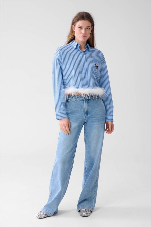 Shoeby high waist wide leg jeans light blue denim - Foto 2