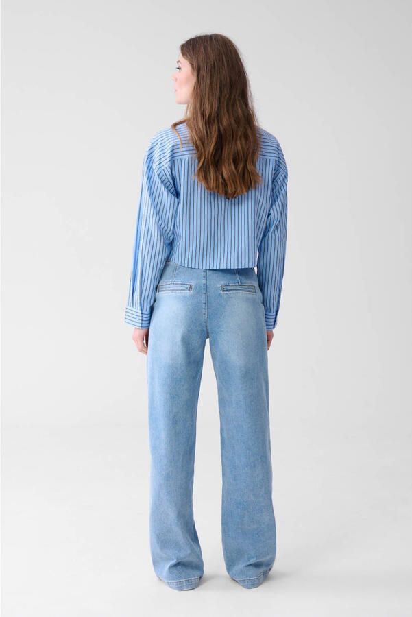Shoeby high waist wide leg jeans light blue denim - Foto 3
