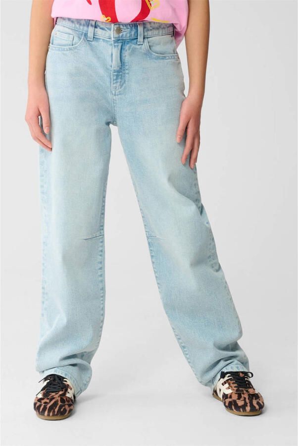 Shoeby high waist barrel jeans light blue denim