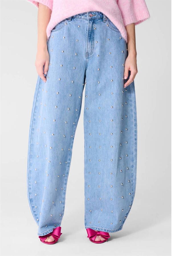 Shoeby high waist barrel jeans light blue