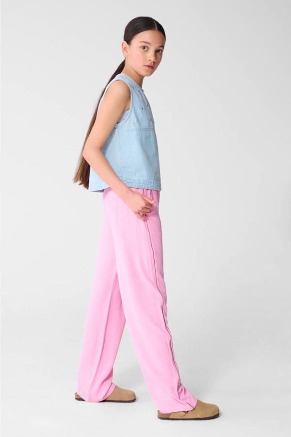 Shoeby high waist casual broek lichtroze - Foto 2