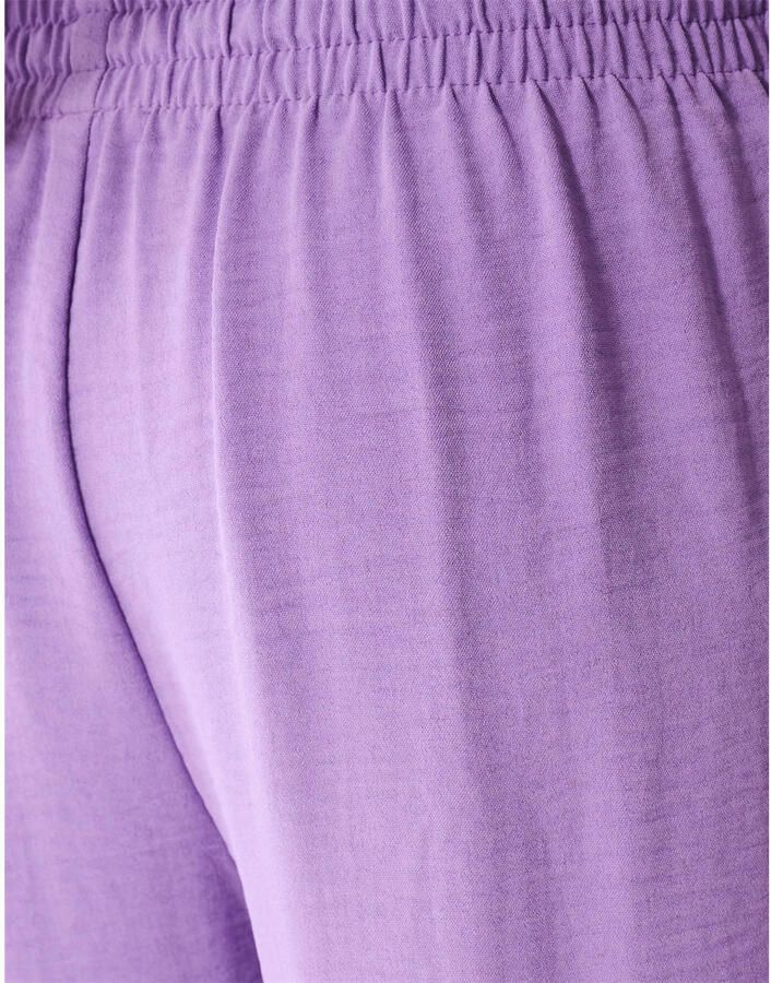 Shoeby high waist casual broek paars met textuur - Foto 2