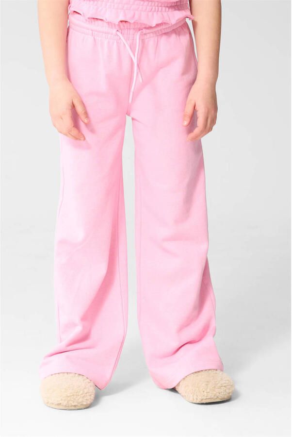 Shoeby high waist casual broek roze