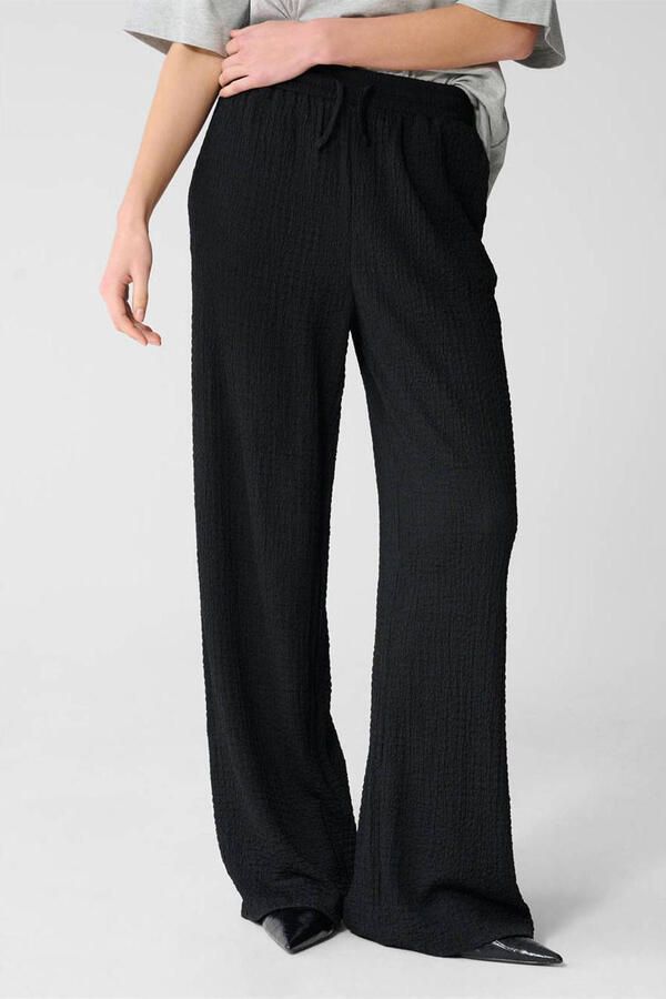 Shoeby high waist casual broek zwart