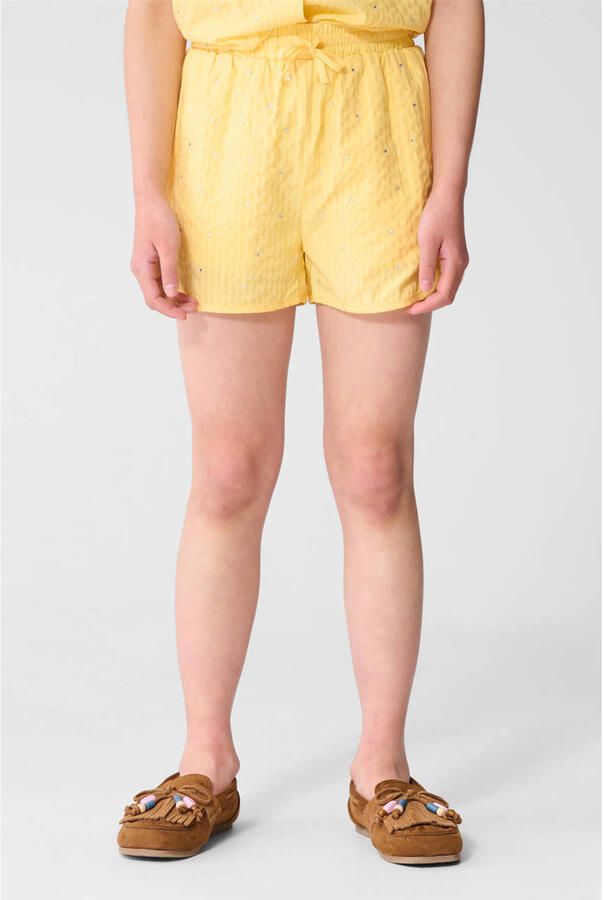 Shoeby high waist casual short lichtgeel