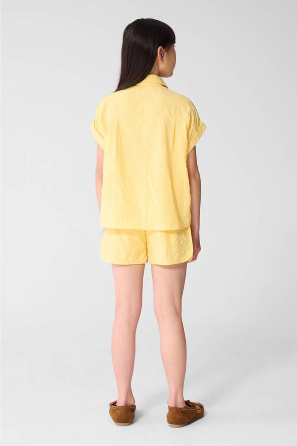 Shoeby high waist casual short lichtgeel - Foto 2