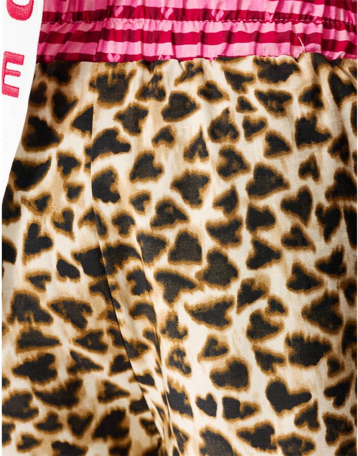 Shoeby high waist casual short met panterprint bruin - Foto 2