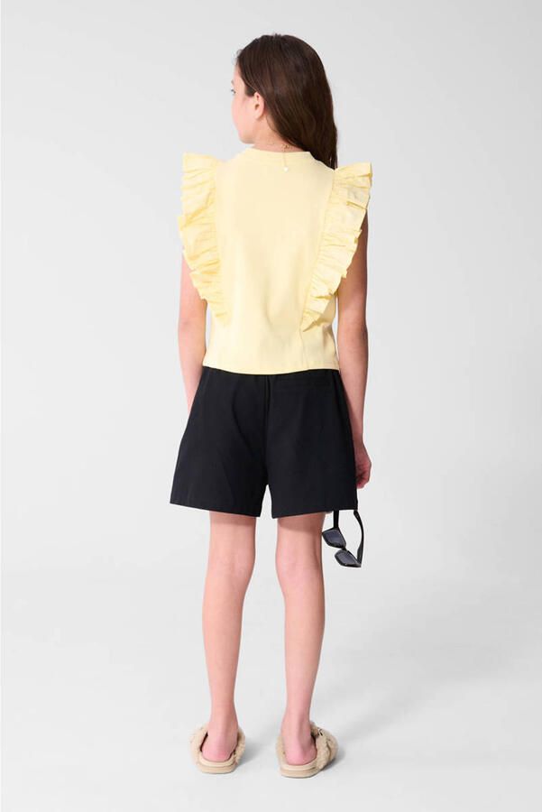 Shoeby high waist casual short zwart broderie - Foto 2