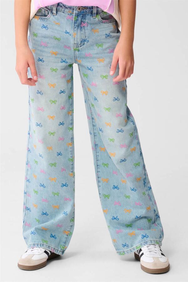 Shoeby high waist straight leg jeans light blue denim
