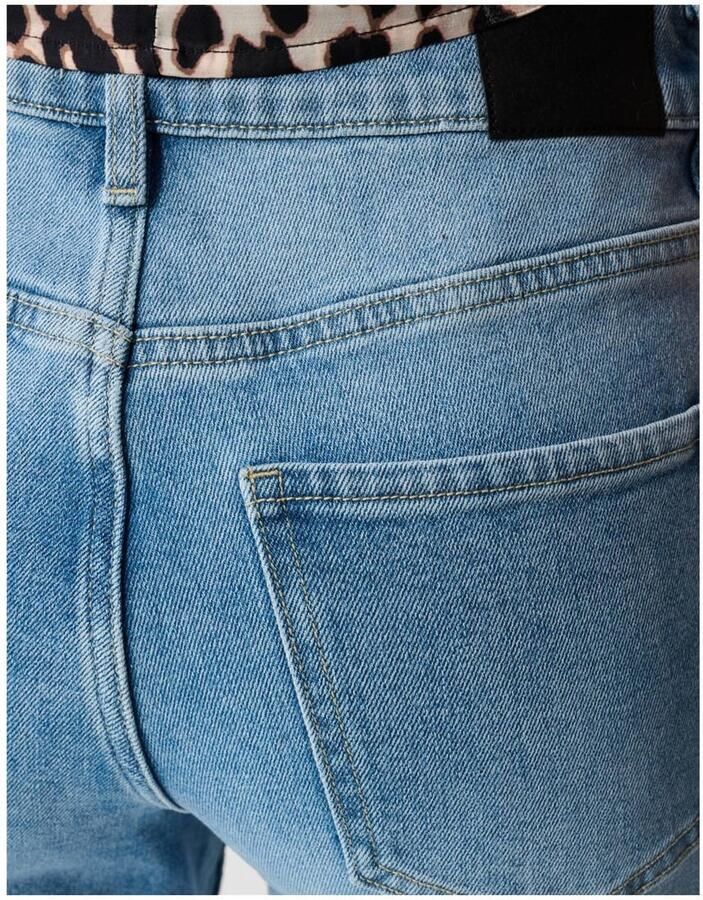 Shoeby high waist straight leg jeans medium blue denim extra lang - Foto 2