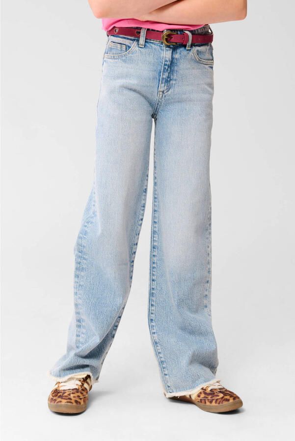Shoeby high waist wide leg jeans light blue denim