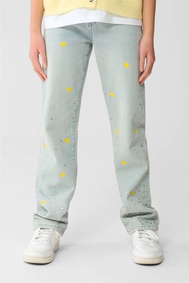 Shoeby high waist wide leg jeans light blue denim