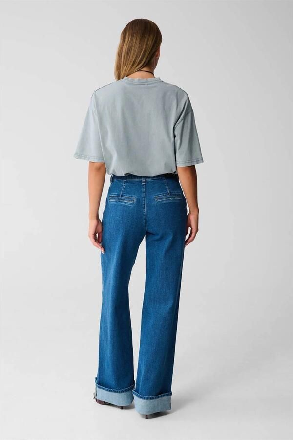 Shoeby high waist wide leg jeans medium blue denim - Foto 2