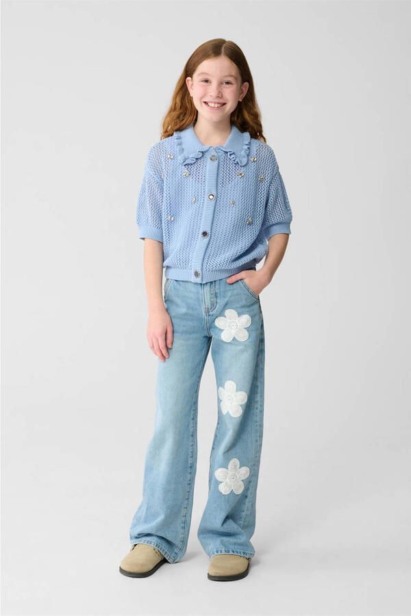 Shoeby high waist wide leg jeans medium blue denim - Foto 3