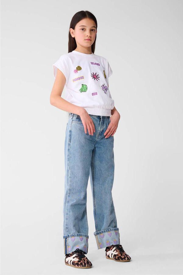 Shoeby high waist wide leg jeans medium blue denim - Foto 3
