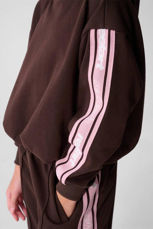 Shoeby hoodie donkerbruin roze - Foto 2