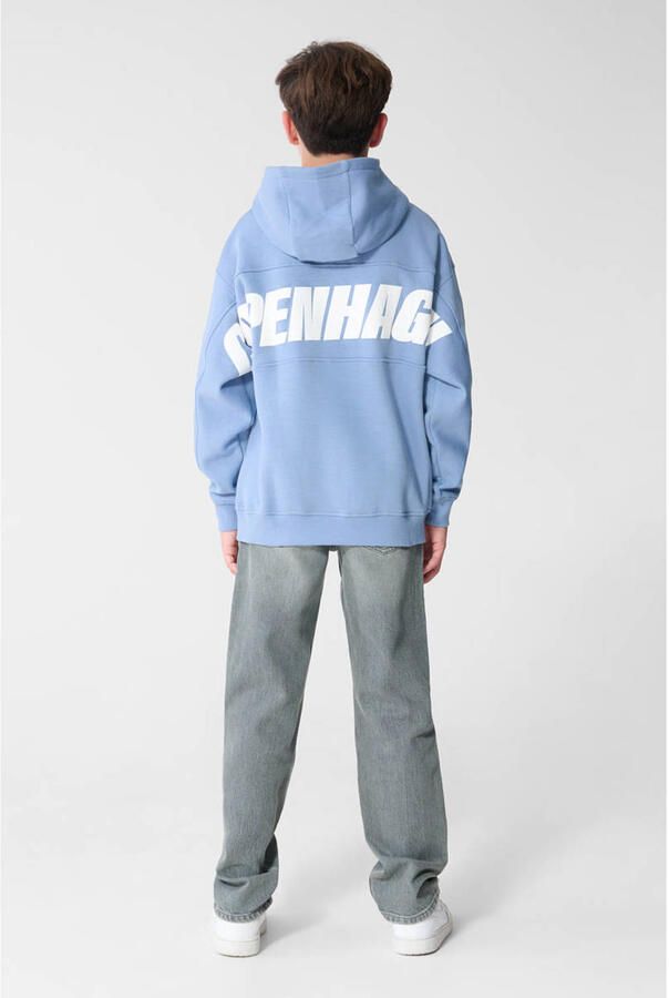 Shoeby hoodie met backprint blauw - Foto 3