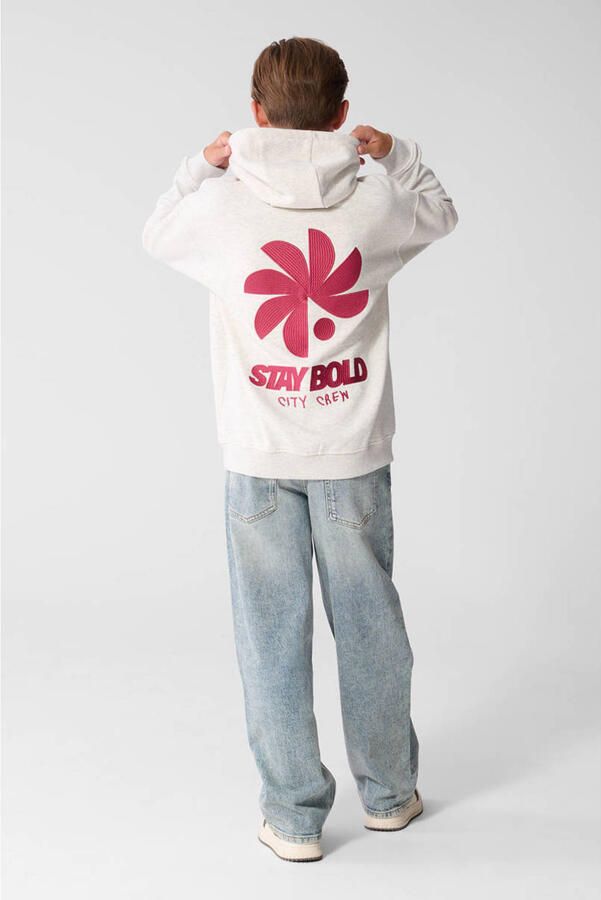Shoeby hoodie met backprint grijs - Foto 2