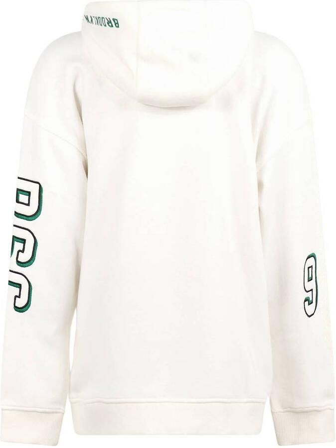 Shoeby hoodie met print ecru groen Sweater Printopdruk - Foto 3