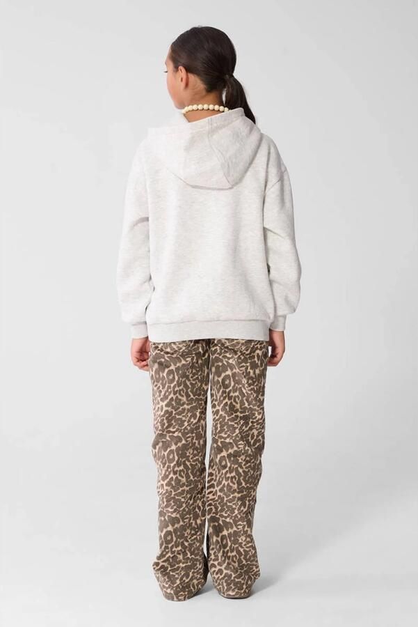 Shoeby hoodie met print lichtgrijs Sweater Printopdruk - Foto 3