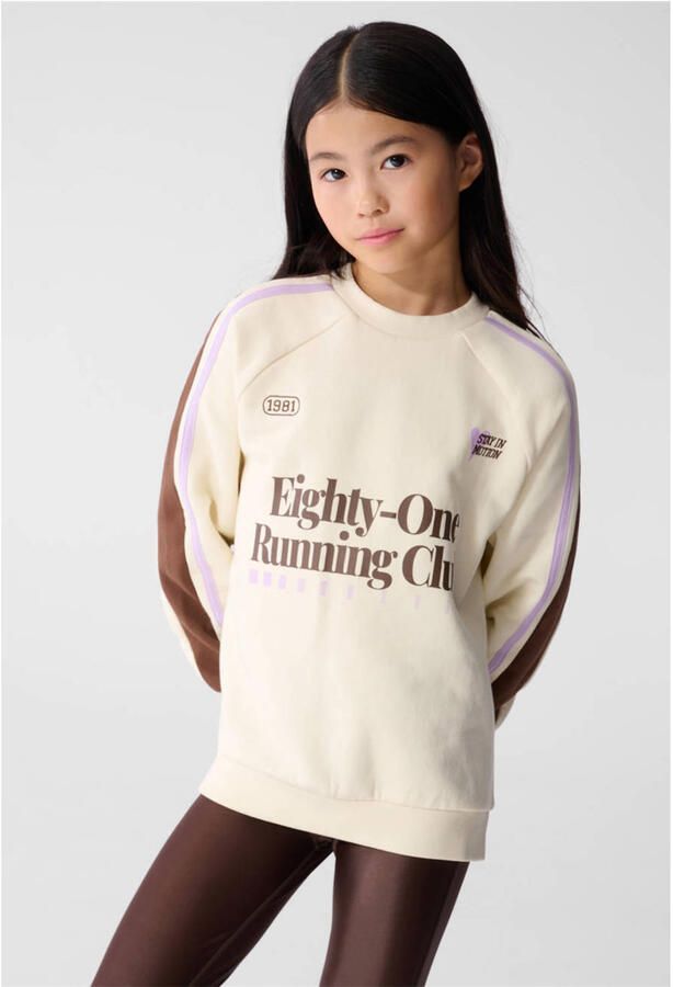 Shoeby sweater met tekst ecru