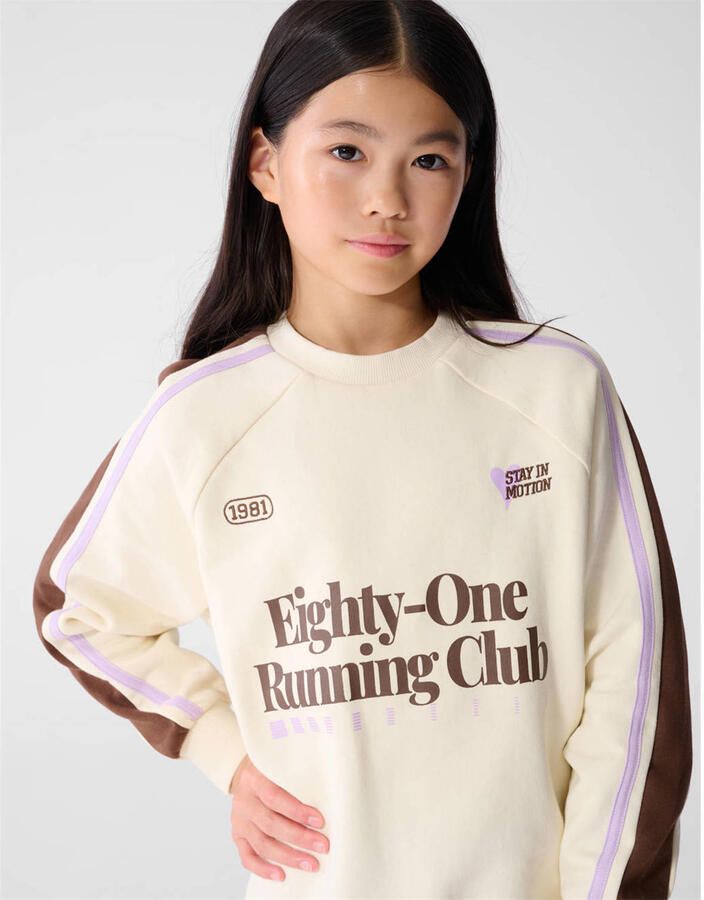 Shoeby sweater met tekst ecru - Foto 2