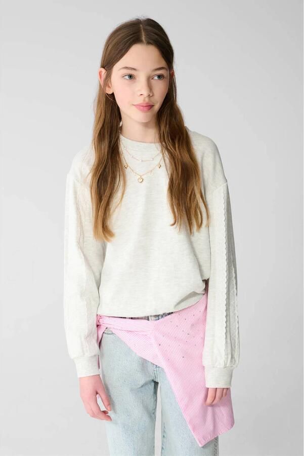 Shoeby sweater lichtgrijs - Foto 2