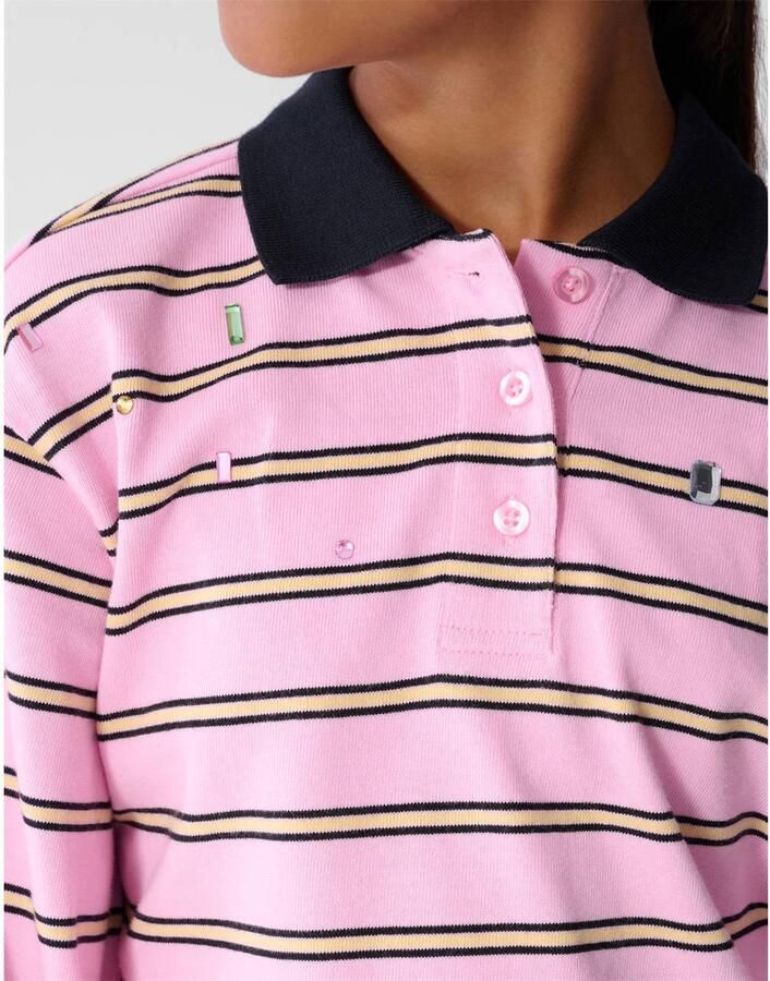 Shoeby gestreepte polo roze - Foto 2