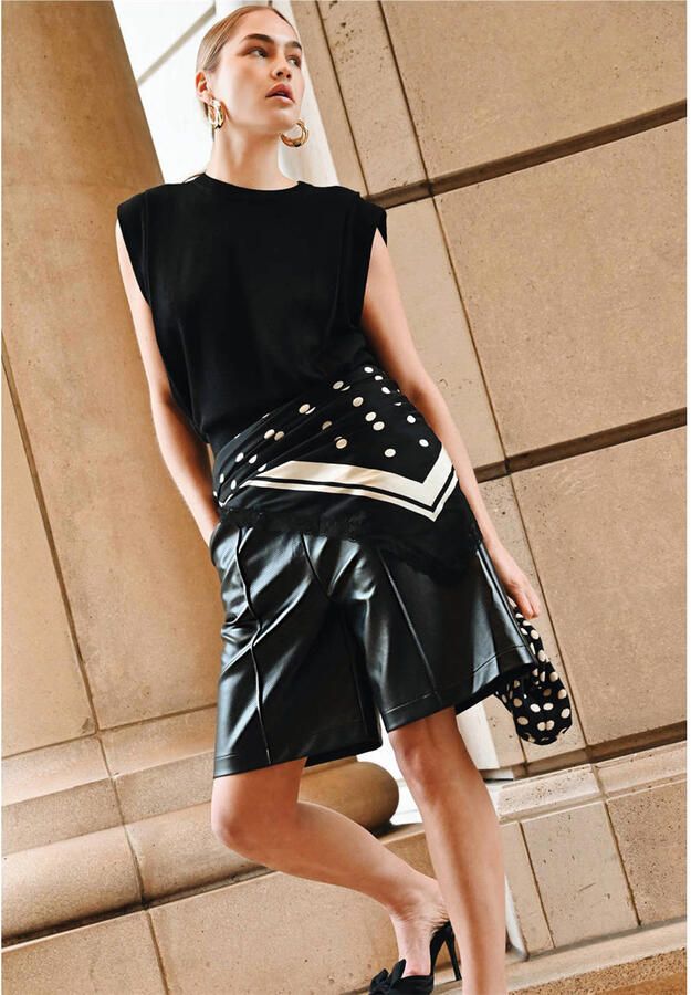 Shoeby imitatieleren short zwart - Foto 2