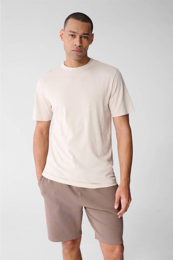 Shoeby jersey regular T-shirt ecru