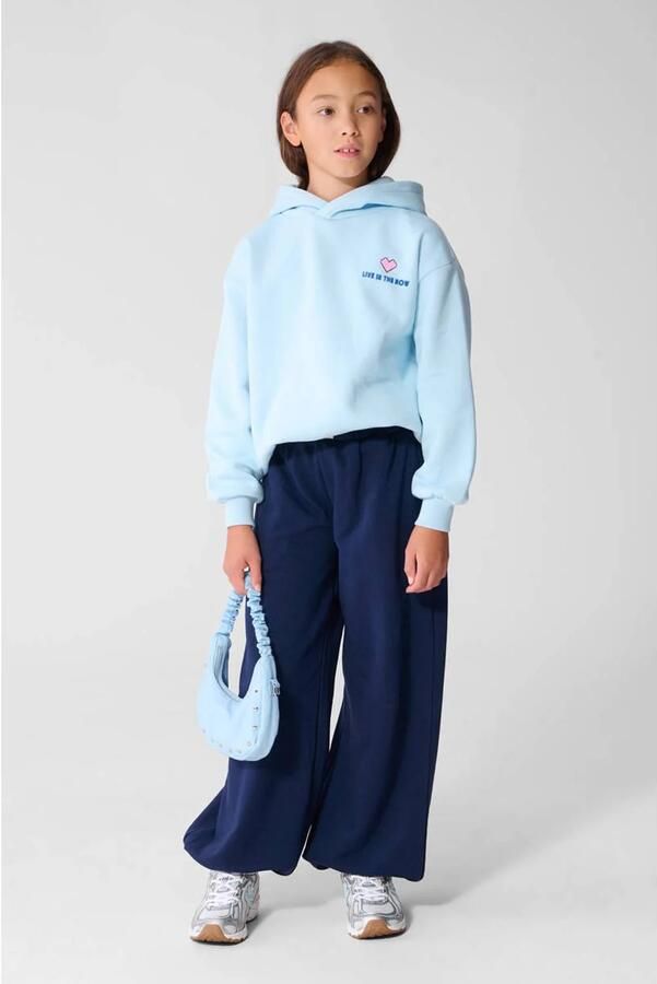 Shoeby joggingbroek donkerblauw Meisjes Sweat Effen