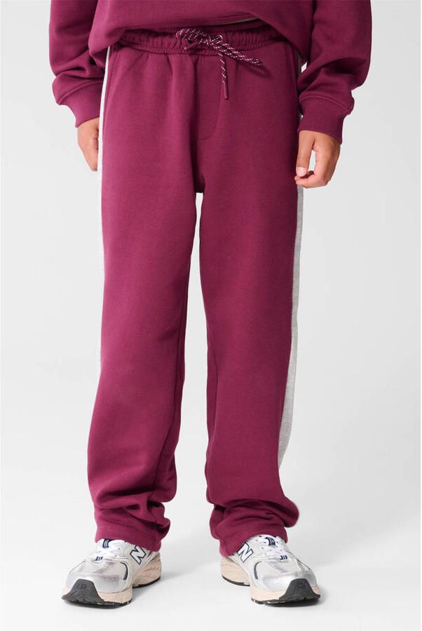 Shoeby joggingbroek donkerrood