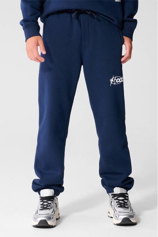 Shoeby joggingbroek met tekst donkerblauw